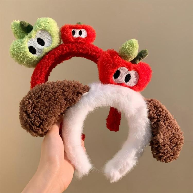 Fashionable Fruit Headwear Lightweight Plush Fabric Hair Band Props For Outdoor Activity And Daily Styling Tool