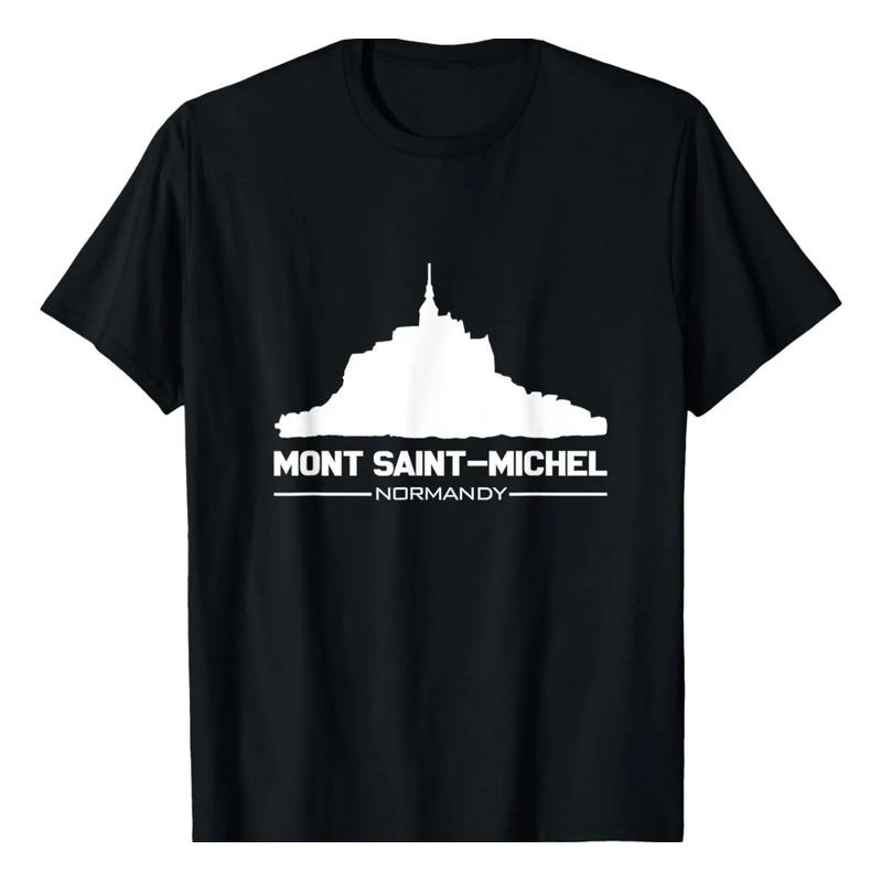 Camiseta Tipo Camisa Mont Saint Michel Para Hombres, Mujeres S разноцветный