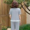 Stylish Two-Piece Summer Set for Middle-Aged Women