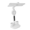 LED Desk Light with Fan and Clock Calendar Touch Control 3 Lighting Modes Rechargeable Dimmable