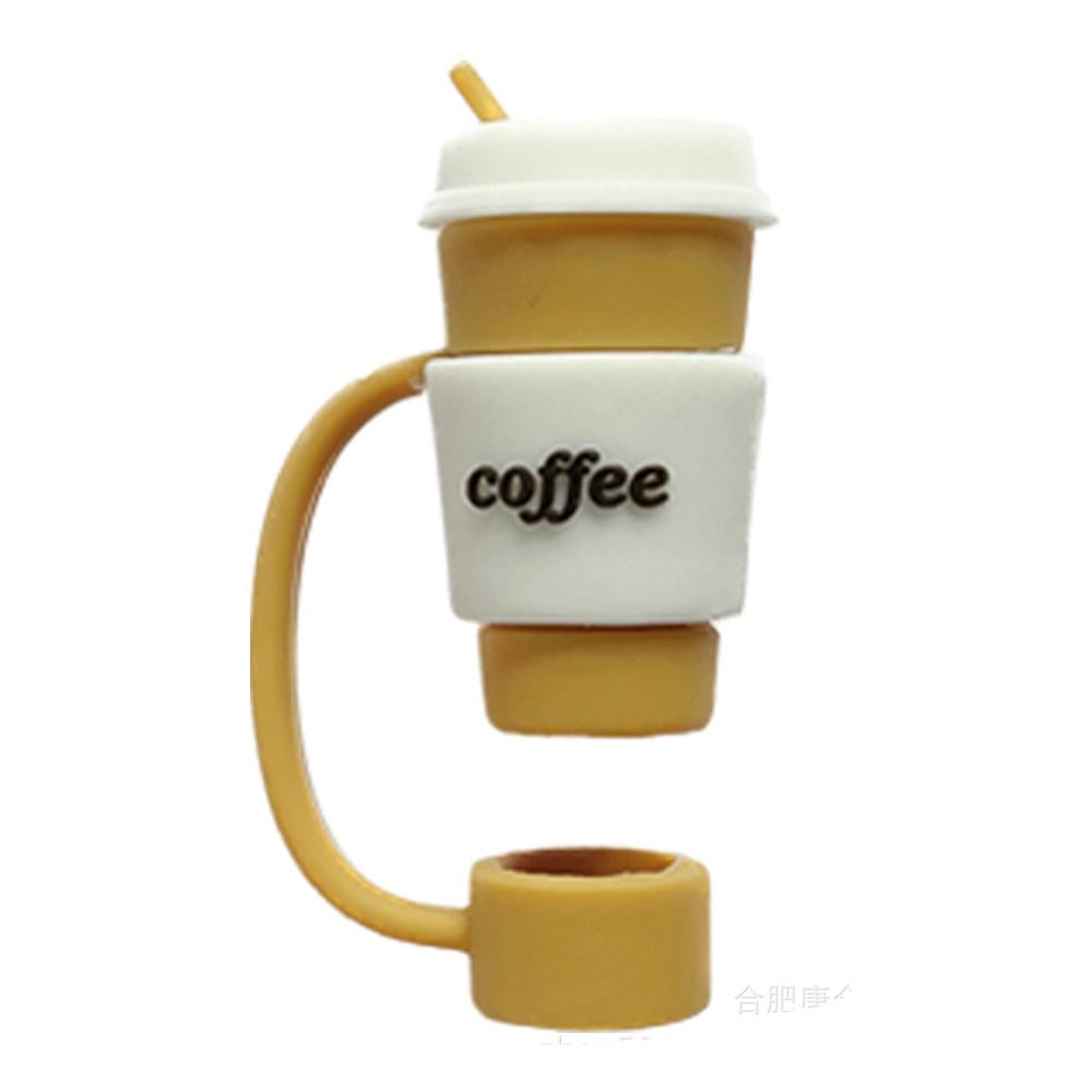 Silicone Straw Topper Splash Proof Straw Dust Cap Drinkware Straw Cover  Straw Decoration