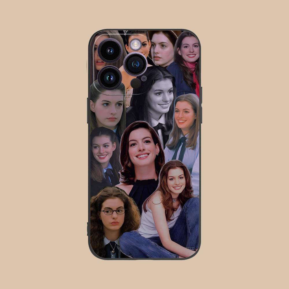 Anne Hathaway Mobile Phone Case for iPhone 17 16 15 14 13 12 11 X XR XS 8 7 Air Pro Max Plus Mini Colorful Cover Luxury Cover