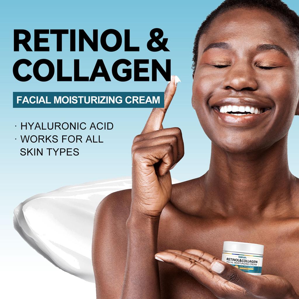 Facial Moisturizing Collagen Retinol Scrub Bottle Retinol Facial Moisturizer 50g Moisturize and Brighten Skin Tone Revitalize and Nourish Hydrate
