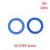 2Pcs PU Hydraulic Oil Seals with Single Lip Radial Shaft for Equipment Repair