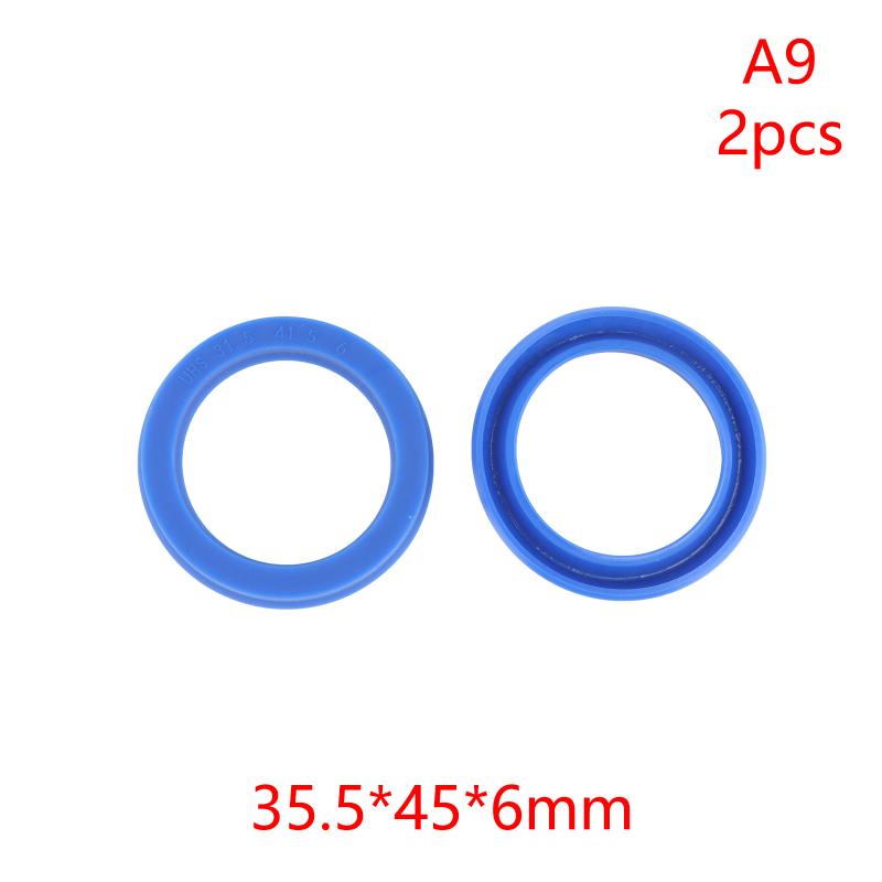 2Pcs PU Hydraulic Oil Seals with Single Lip Radial Shaft for Equipment Repair