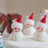 1ks Vonné svíčky Kreativní kreslené ozdoby Foto rekvizity Sněhulák Roztomilá bílá Vintage Dekorativní stolní dekorace Dárky