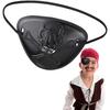 Halloween Pirate Eye Mask Skull Hollow Carved Cosplay Party Accessory Black