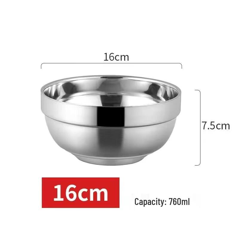 Molona 304 Stainless Steel Double-Layer Insulated Rice Bowls