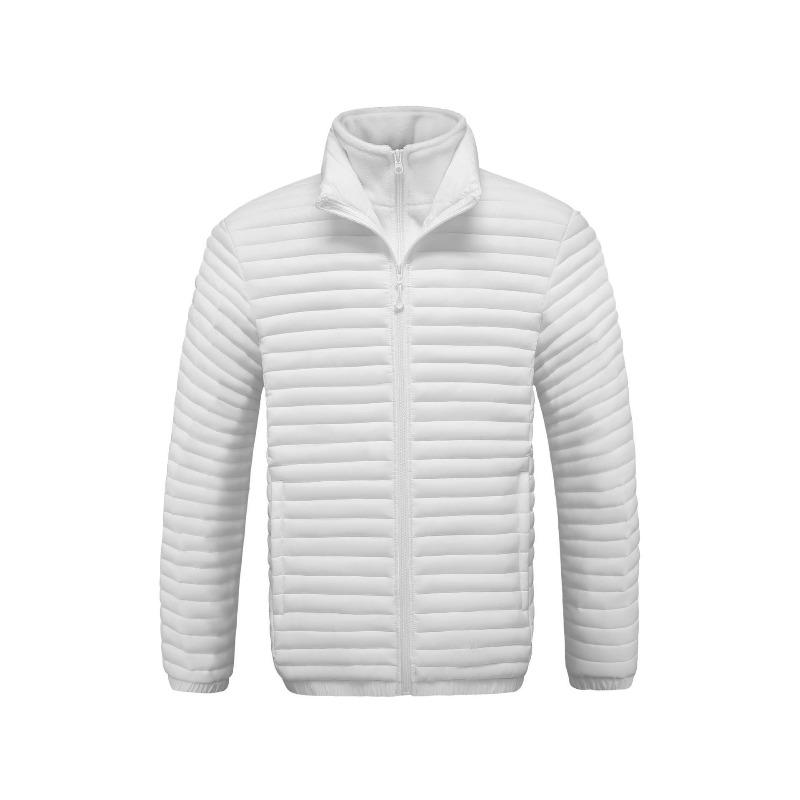 

Fake two-piece ribs clothes, cotton-padded clothes for men, winter stand-up neck cotton-padded clothes, thickened cotton-padded jackets for men. 4XL