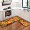 1Pcs Anti Fatigue Kitchen Rugs Autumn Pumpkin Print Waterproof Non-Slip Thick Cushioned Kitchen Mat Heavy Duty Comfort Standing Mat for Kitchen
