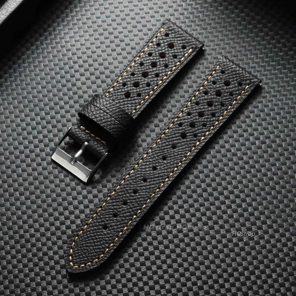 

Leather Watch Band Bracelet 18mm 19 20mm 22mm Cowhide Vintage Watchband Breathable Quick Release for Samsung Galaxy Watch Strap 22mm