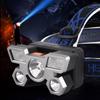 פנס ראש LED חזק חמישה ראשים טעינת USB פנס ראש קטן מותקן על הראש מנורת כרייה חיצונית
