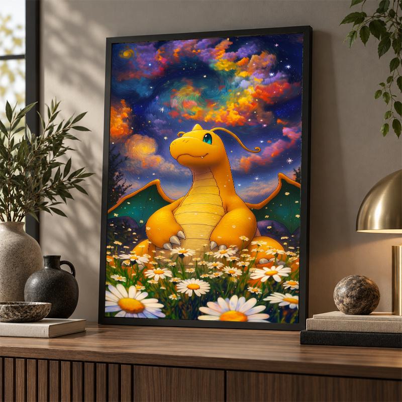 5D Diamond Painting Dragonite DIY Full Drill Diamond Art Kit Home Decoration