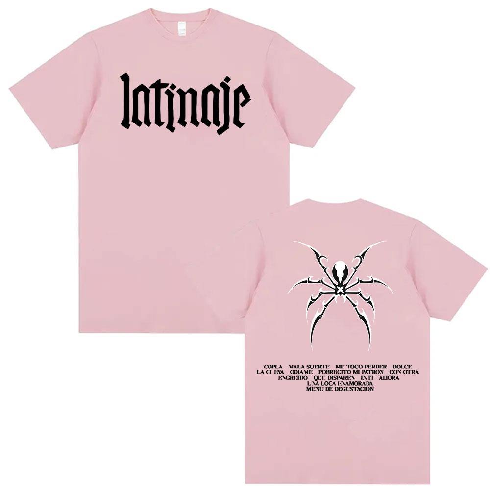Singer CAZZU Latinaje Album Tour Tshirt Unisex Women Fashion Aesthetic Short Sleeve T Shirts Summer High Quality Tops Unisex