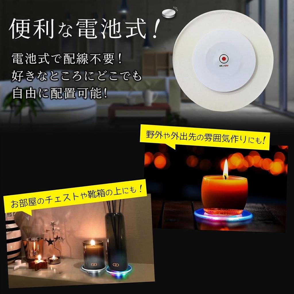 LED Coasters, Glowing Glass Mat Style, 3 Lighting Modes, Touch Switch, Waterproof, Slim, Perfect for Parties, Clubs, Weddings, Events, and More, Set