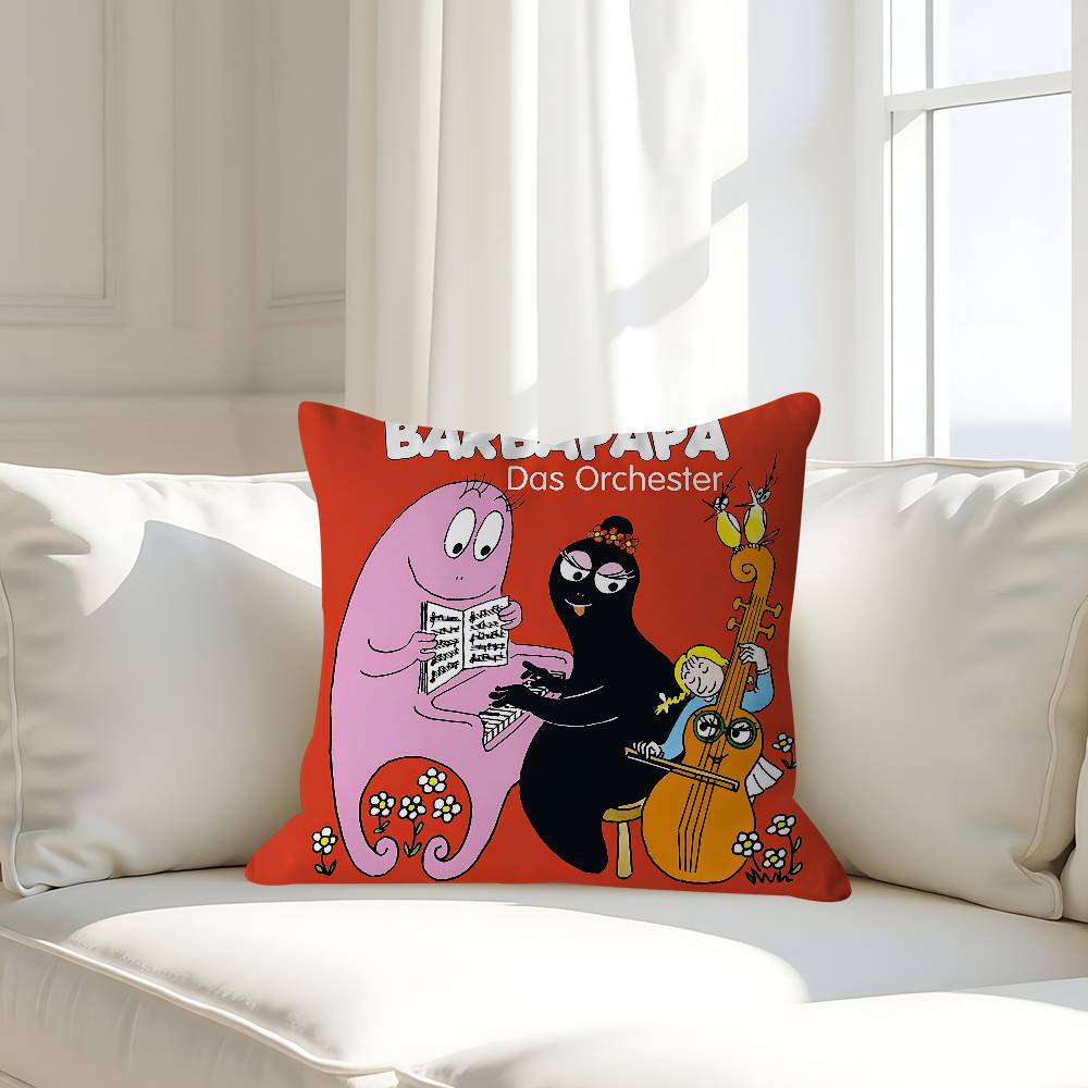 Classic Movie B-Barbapapa Pillow Cover Sofa Cushion Cover Home Room Decoration Children Gift