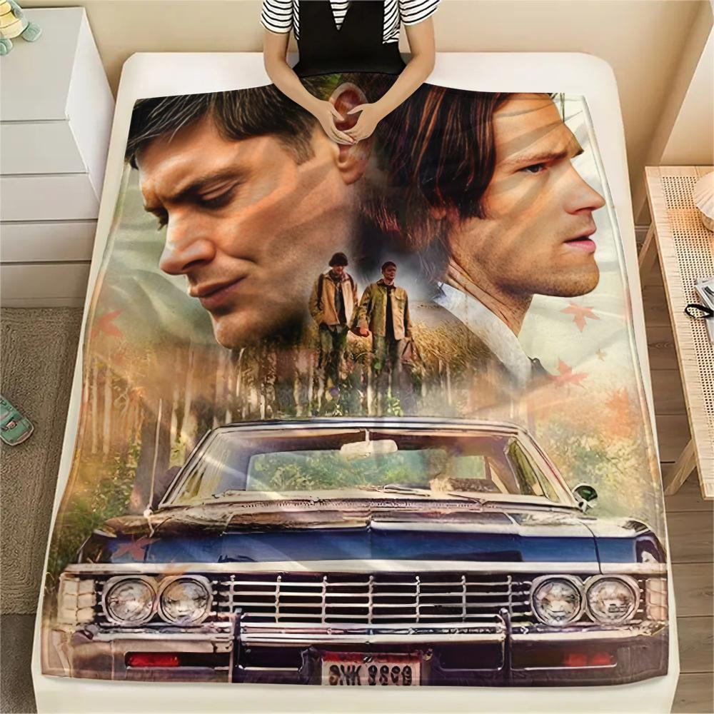 1 Stück Flanelldecke mit übernatürlichem Aufdruck, Hohe Qualität für alle Jahreszeiten, Heimdekoration, Wärme und Komfort, Perfekt für Weihnachtsgeschenke