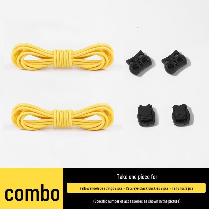No-Tie Elastic Shoelaces for Slip-On Shoes - Unisex Sports Laces, One Pair