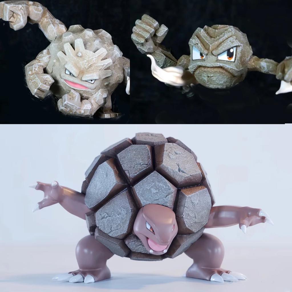 Anime Pokemon Figur Geodude Evolutionskombination Actionfiguren PVC Statue Sammlermodell Spielzeug Geschenke