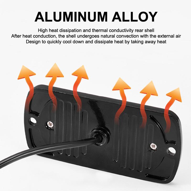 12V-24V Fog Lights LED Work Light Flood Light Off-Road Car External Lights White 8 SMD LED Indicator Light Tail Rear Lamps