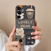 Case For Samsung S24 Plus Ultra Dinosaur Soft Liquid Silicone Lens Protection Anti Choc Cover For Galaxy S 24 S24+ S24Ultra Capa