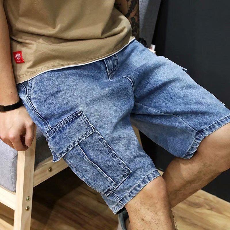 Men's Trendy Summer Multi-Pocket Denim Workwear Shorts