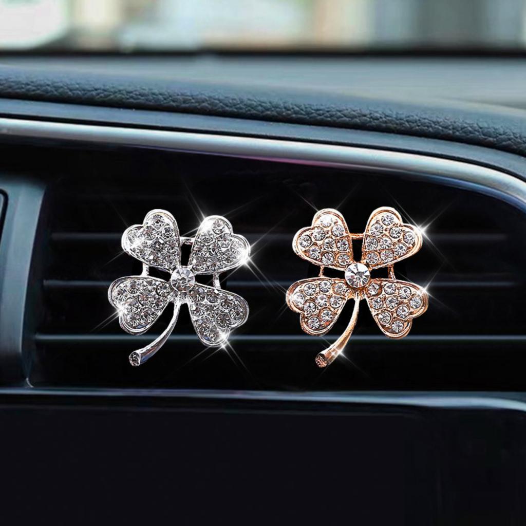 Four Leaf Car Perfume Clip, Creative Car Interior Ornament, Conditioning Vent Clip.