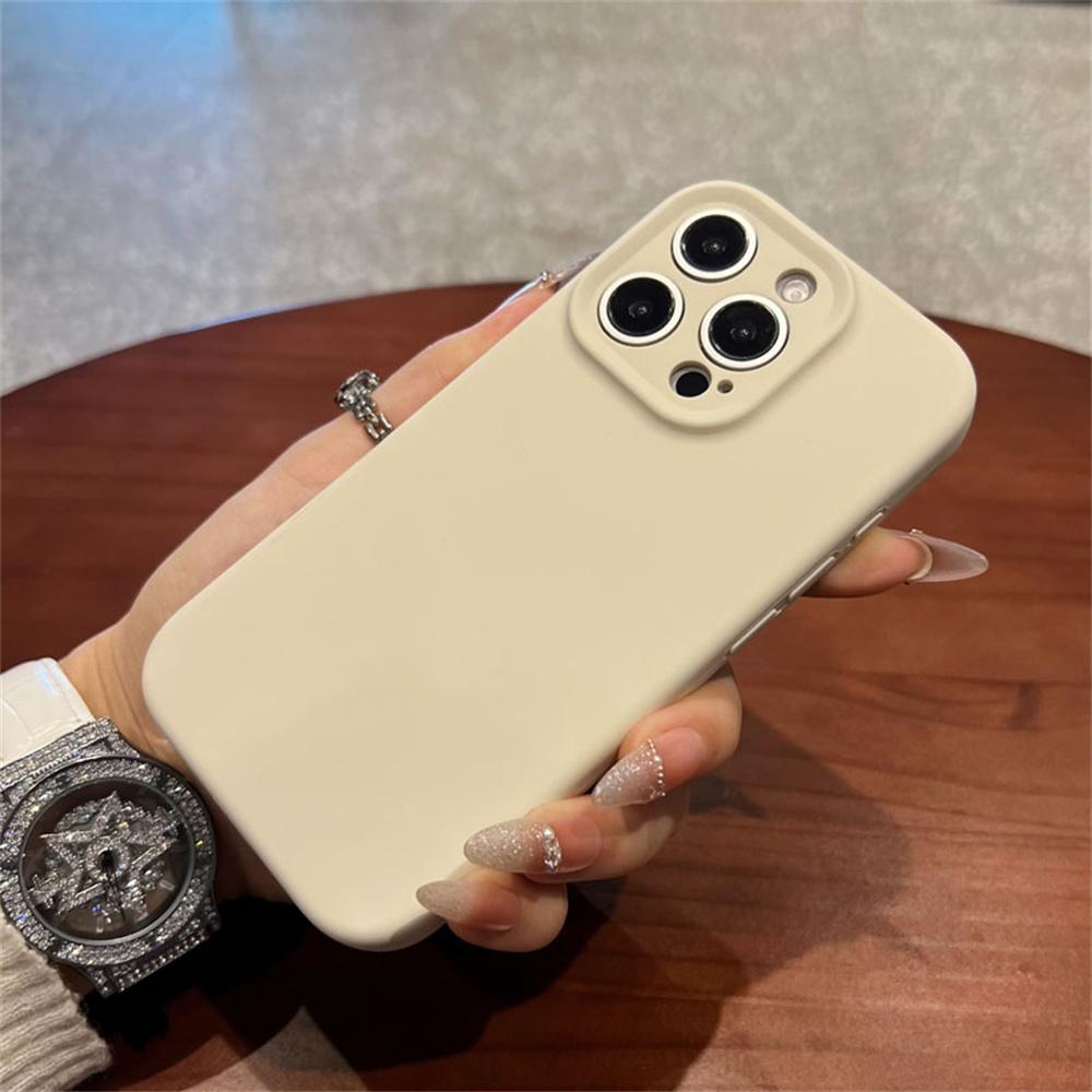 

For iPhone 13 Pro Case Precise Cutouts Liquid Silicone + PC Shockproof Phone Cover B