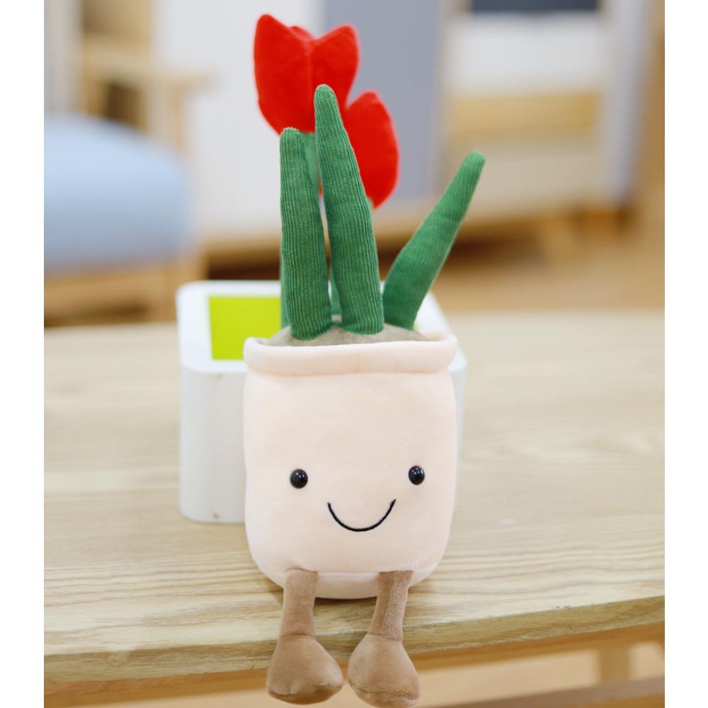Neues Tulpenblumen Plüschtier Simulation Sukkulente Pflanze Puppe Indoor Ornament Dekoration kleines Geschenk