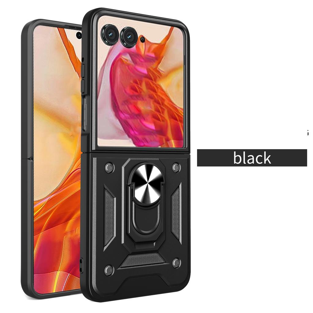 Armor Shockproof Case For Motorola Razr 60 50 40 Ultra Moto Razr+ Plus 2025 2024 2023 Cover With Ring Stand Holder Coque Fundas