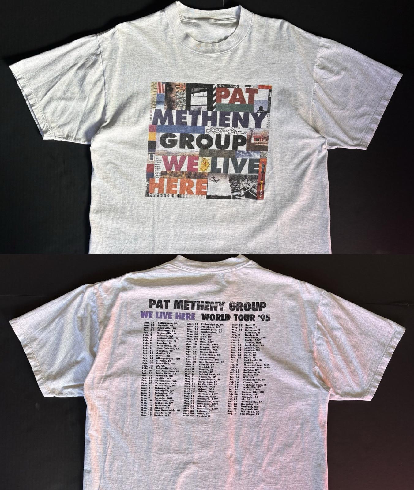 Tour 1995 Pat Metheny We Live Here World T-shirt S to 5XL UR674 S