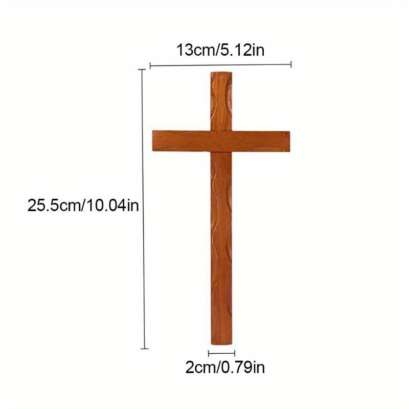 Church Catholic Crucifix Jesus Christ Wooden Wall Cross Mysterious Craft Hanging Ornament Smooth Blessing Gift Durable Pendant