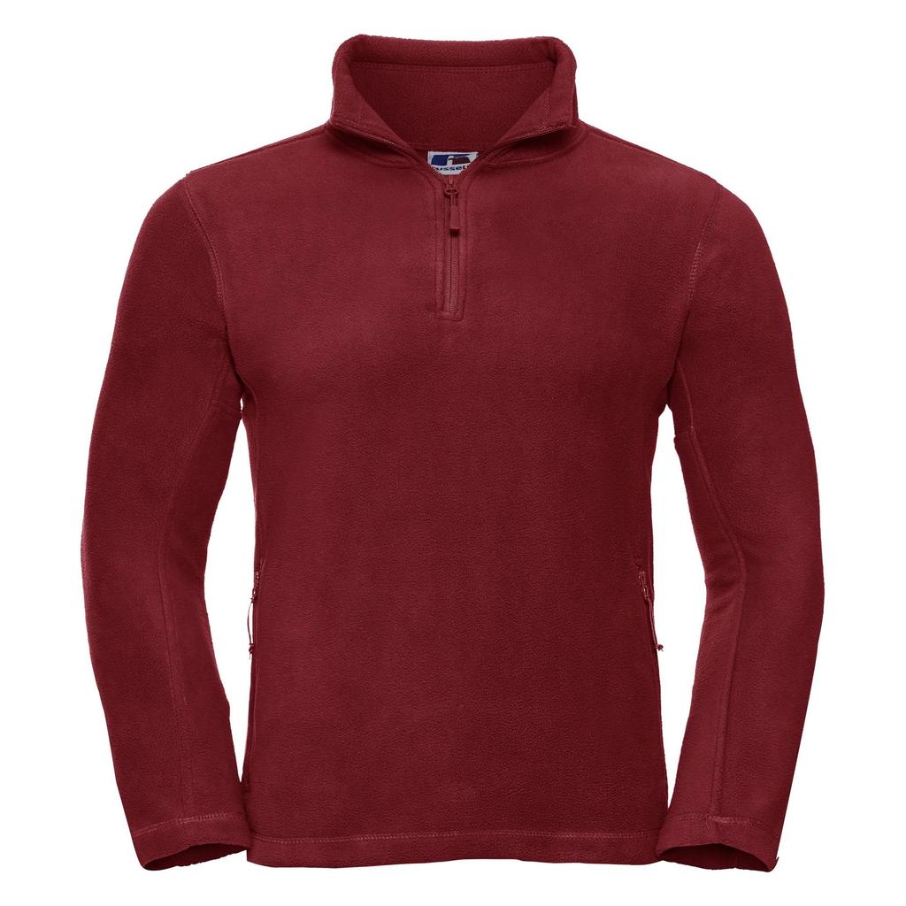 Russell Mens 1/4 Zip Outdoor Fleece Top