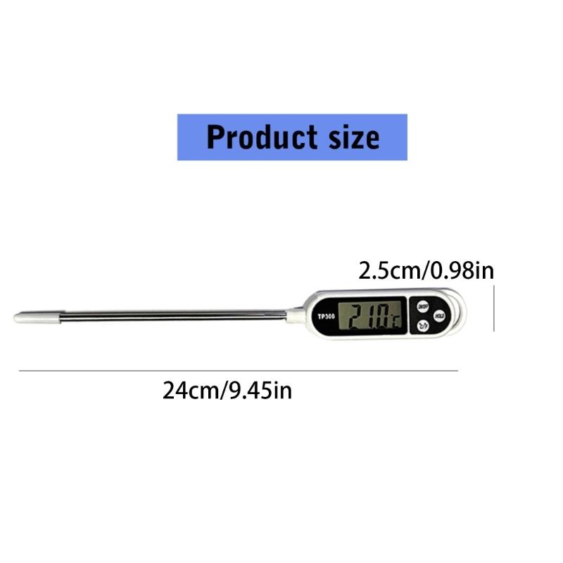 Meat Thermometers Digital Cooking Food Thermometers with Long Probe for Grill Candy Kitchen BBQ Smoker Oven Oil Milk