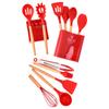13Pcs Silicone Cooking Utensils Set Non Stick Spatula Shovel Wooden Handle Cooking Tools Set
