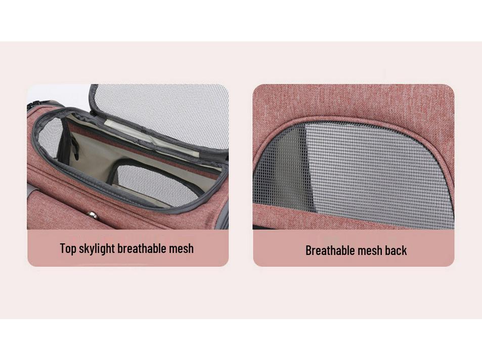 Große Tragbare Haustiertransportbox: Atmungsaktiver Outdoor-Rucksack für Katzen und kleine Haustiere