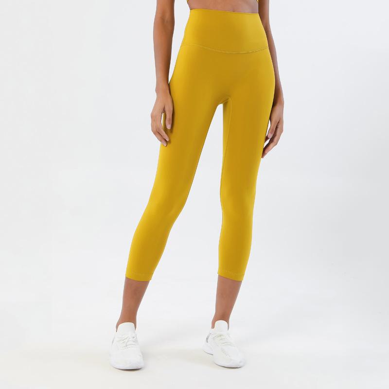 

Новые укороченные брюки для йоги с двусторонней полировкой, женские брюки для спорта и фитнеса с высокой талией, эффектом лифтинга бедер и персиковыми ягодицами XL