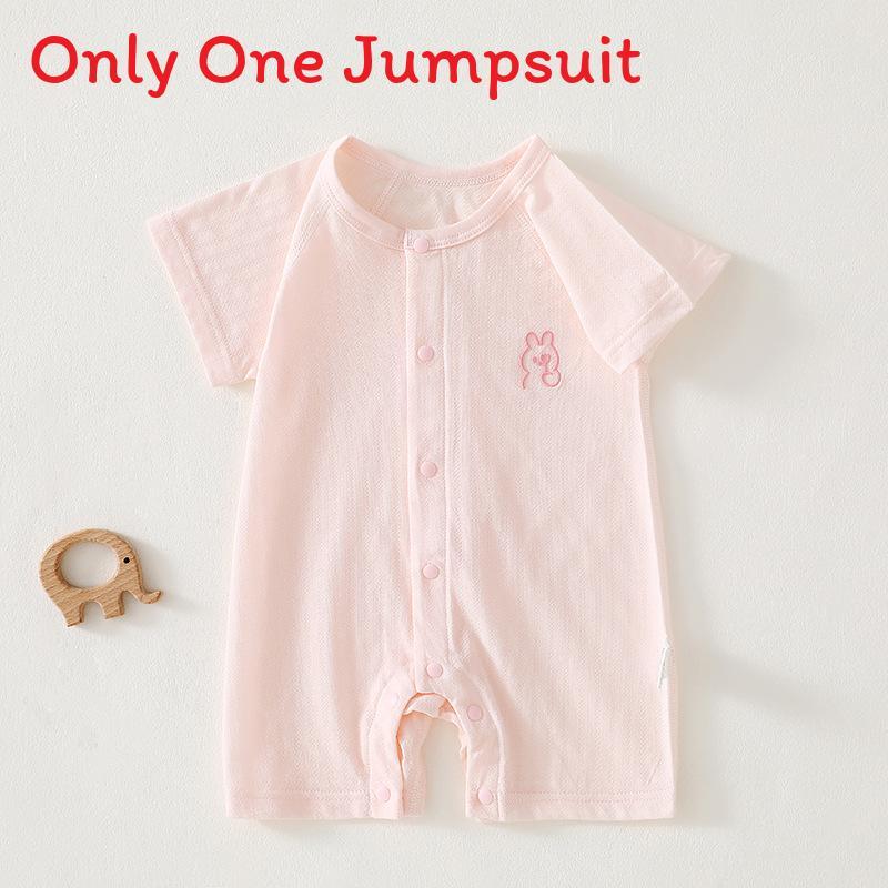 Baby Cotton Romper Summer Lightweight Nobone Antibacterial For Newborns And Toddlers