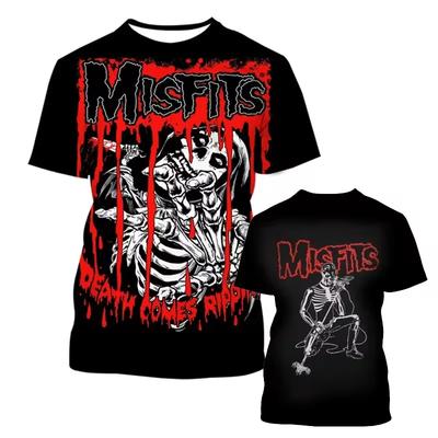 Summer Misfits Rockband T-Shirts Totenkopf 3D-Druck Streetwear Herren Damen Mode Kurzarm T-Shirt Kinder T-Shirts Oberteile Mann Kleidung