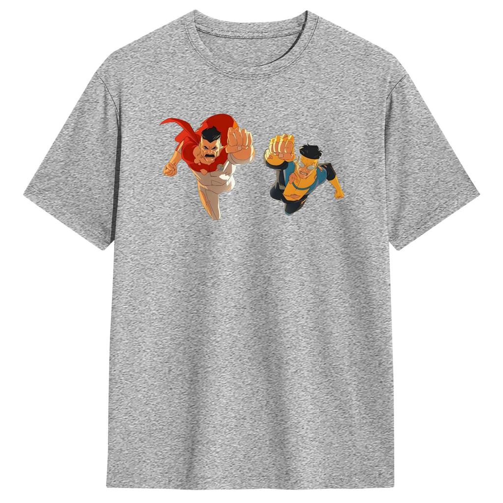 Anime Invincibles 100 Cotton T Shirt For Unisex Summer Vintage T Shirts O Neck Harajuku Tees Big Size Pattern Tops