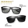 aoron Módní design Pánské fotochromické polarizované sluneční brýle Venkovní antireflexní brýle na řízení Řidič Rybaření Běžecké sluneční brýle