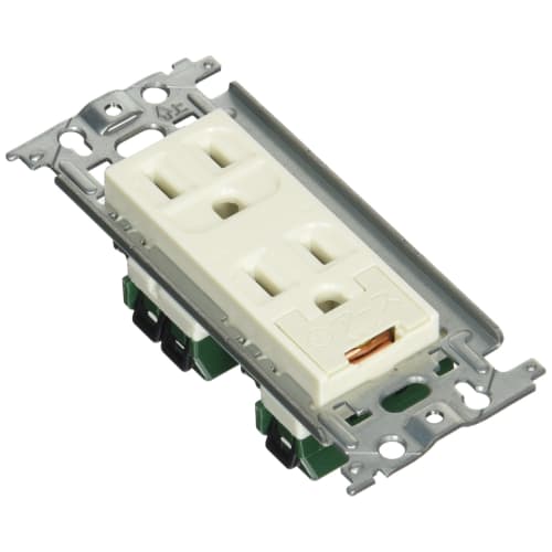 Panasonic Full Color Grounded Double Outlet with Embedded Earth Terminal
