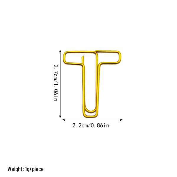 Скрепки-буквы алфавита для студентов - 26 английских букв для организации документов