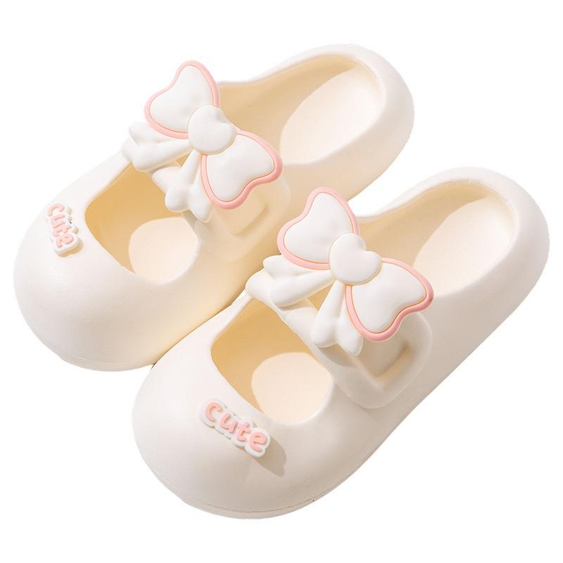 Warm edge cute hole shoes women's summer student home wear non-slip thick-soled soft-soled Mary Jane bag head drag