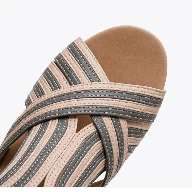 Fashion Platform Wedge heel platform sandals women  summer new bag heel zipper Roman shoes fashion casual women sandals