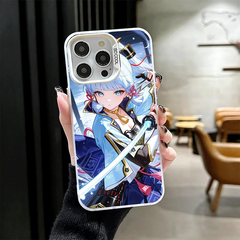 Genshin Impact Kamisato Ayaka Shockproof Phone Case for iPhone 17 Air 16 16E 15 Pro Max 14 Plus 13 Mini 12 Back Cover Anti Fall
