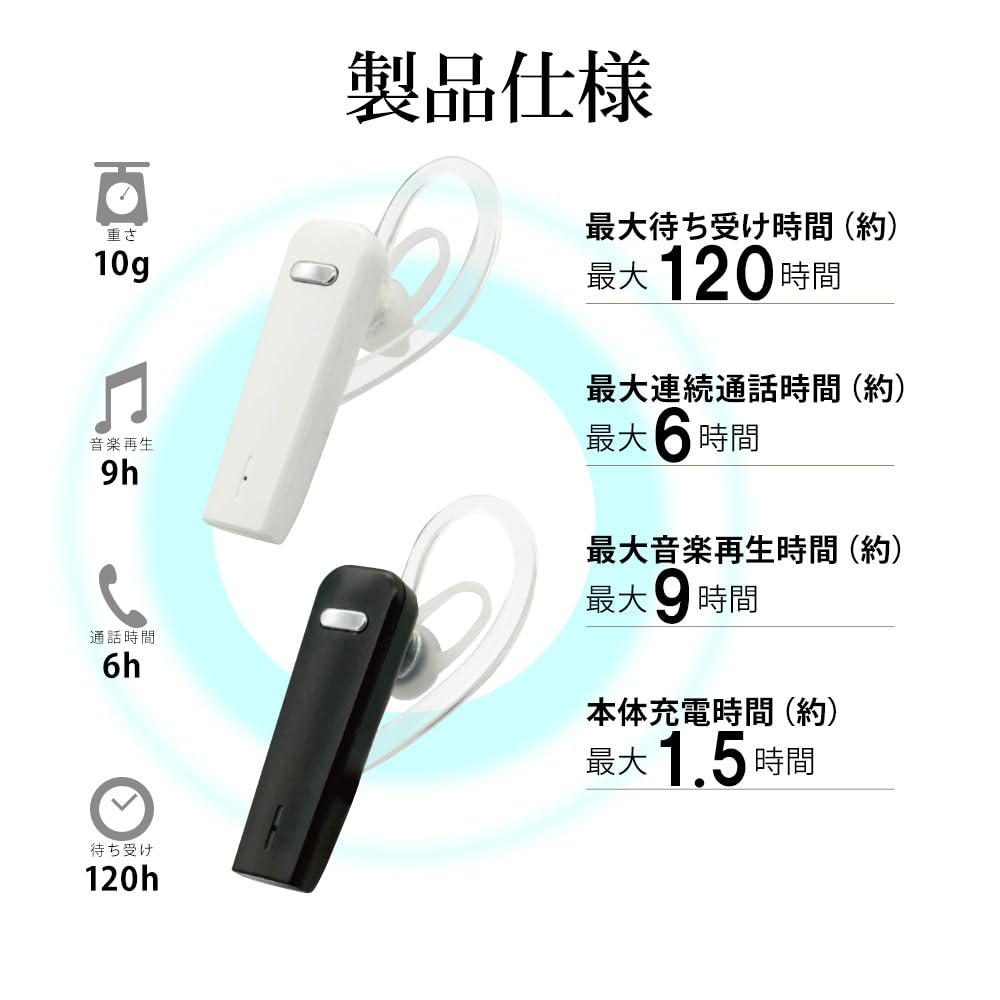 Rasta Banana Bluetooth 5.4 Single Earphone with Mic, Hands-Free Calling, and Switch for Smartphones and iPhones, Black (RBTEMMS04BK)