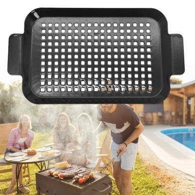 2pc Heat Resistant Grills Pans For Average Cooked Meals During Campings
