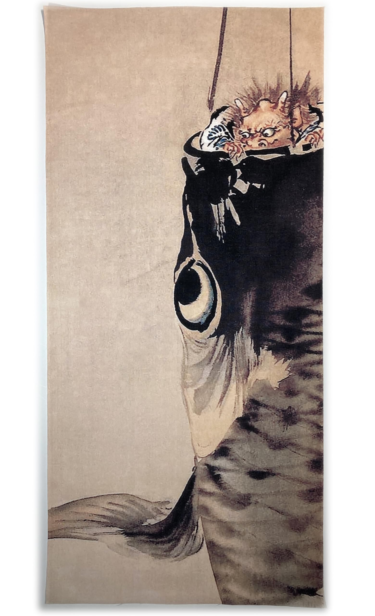 

hand towel and carp by Kyosai Kawanabe Ukiyo-e Demon streamer