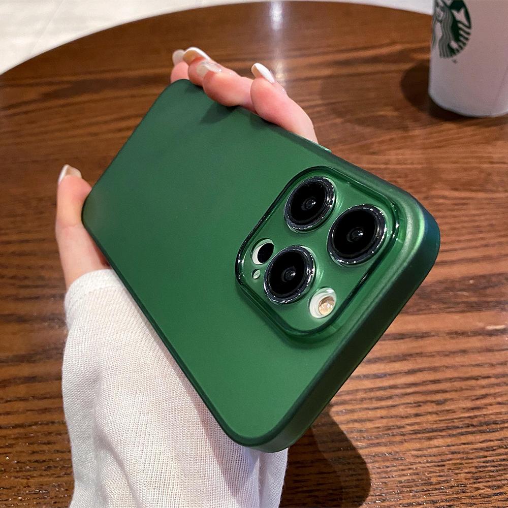 0.3mm Ultra Thin Matte Silicone Soft Case For iPhone 16e 16 15 14 13 12 11 Pro Max Plus Luxury Candy Color Transparent TPU Shell